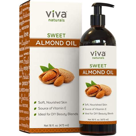 sweet almond oil for skin and hair