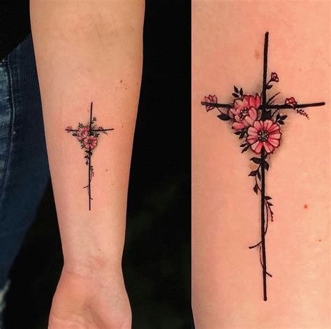 Inspiring Sweet Cross Tattoo Designs References