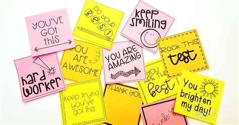 sweet things to write on sticky notes