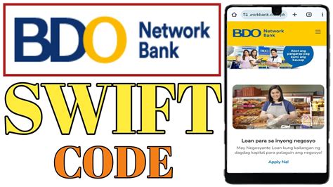 swift code bdo sm baguio