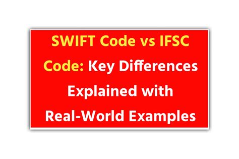 swift code ifsc difference