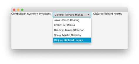 Swift Combobox Example