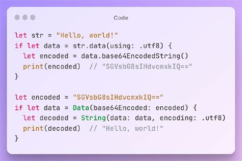 Swift Encode Base64