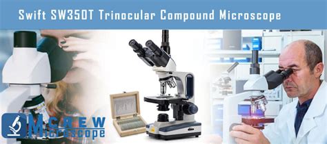 Swift Sw350T Compound Trinocular Microscope