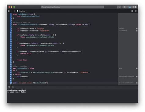 Swift Throws Function