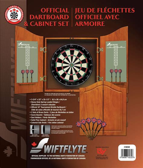 Swiftflyte Dartboard And Cabinet Set