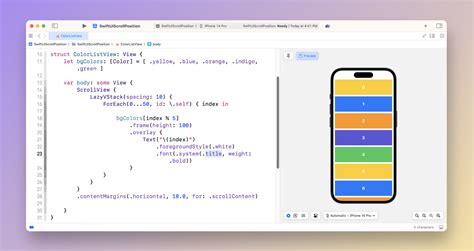 swiftui get position of view in scrollview