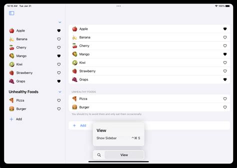 Swiftui List Accessory View