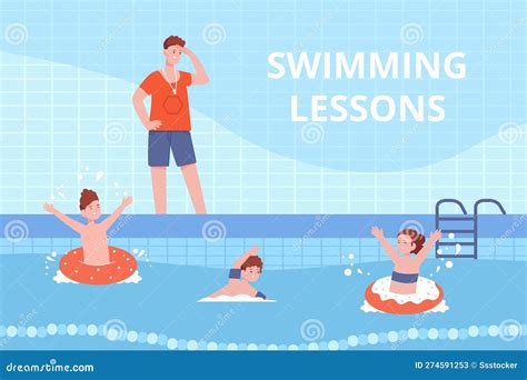 Swim Lessons Cartoon