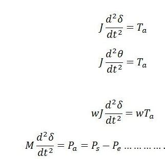 Swing Equation Definition