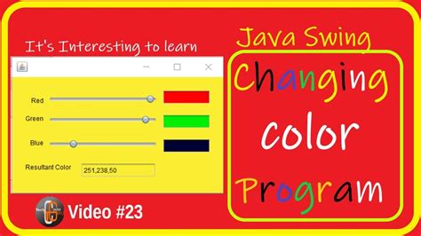 Swing Java Color