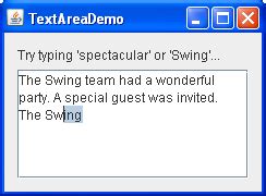 Swing Java Text Area