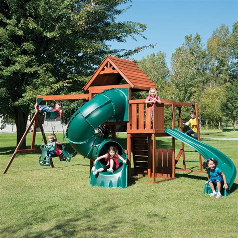Swing Set Two Slides