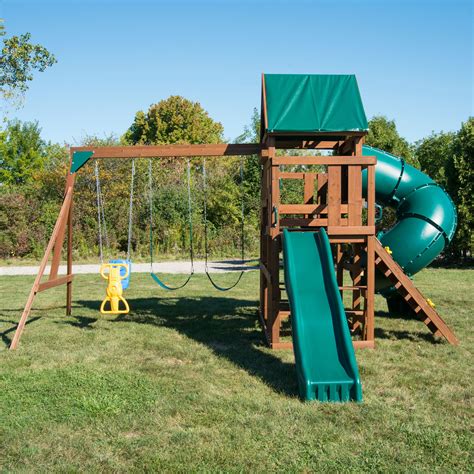 Swing Set With Slides