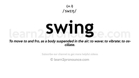 Swing Word Definition