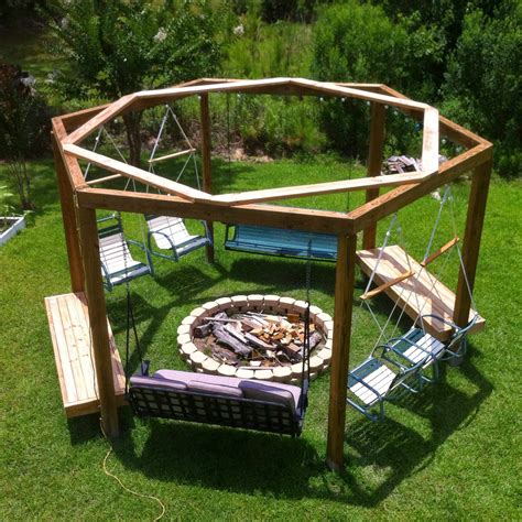 22 Beautiful Swinging Bench Fire Pit Home, Family, Style and Art Ideas