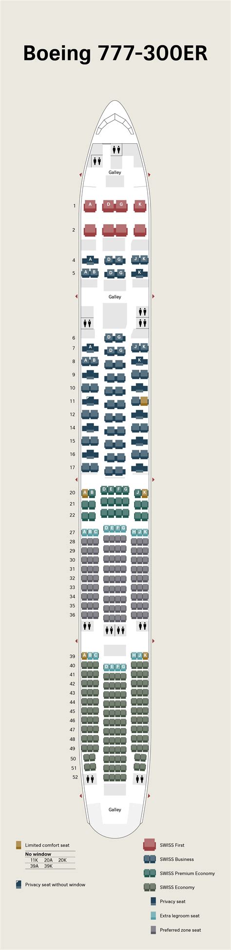 swiss air 777 seat map