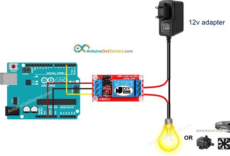 Switch 12V Relay With Arduino