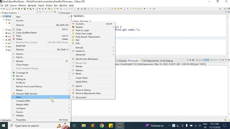 Switch Branch From Eclipse