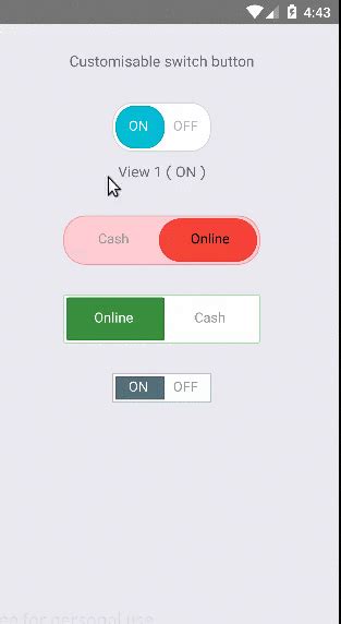 Switch Button React Native