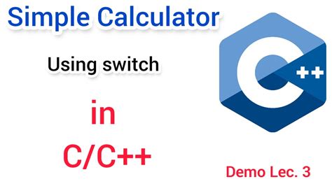 Switch C++ Calculator