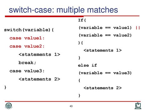Switch Case In C With Multiple Values