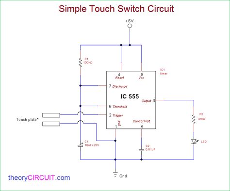 Switch Circuit Using 555 Ic