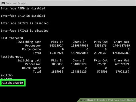 Switch Cisco Enable