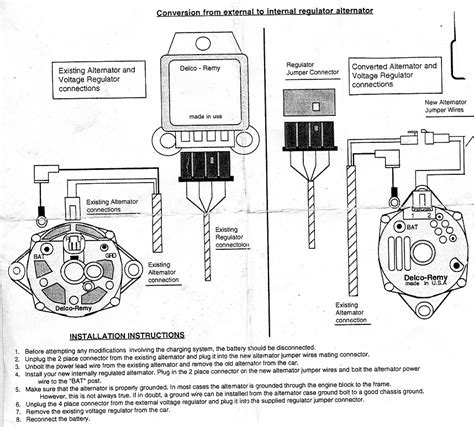 Switch From External Regulator Alternator To Internal Regulated Alternator