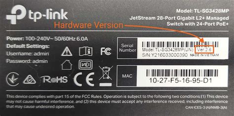 Switch Hardware Version