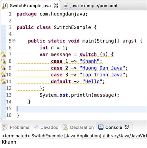 Switch In Java 12