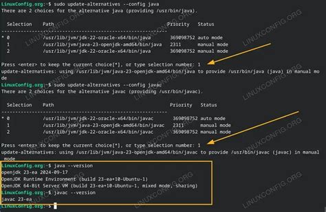 Switch Java In Linux