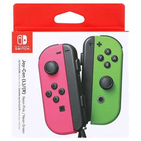 Switch Joy Con Green Pink