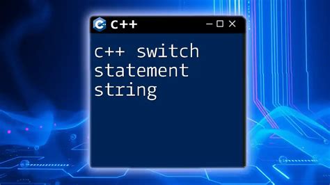 Switch Mode C++