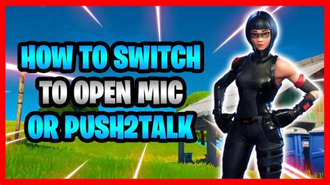 Switch Push To Talk Fortnite