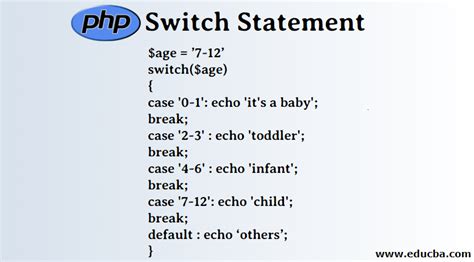 switch statement example in php