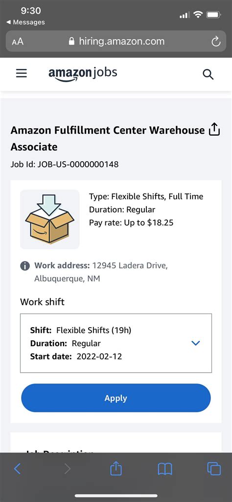 Switching Shifts At Amazon