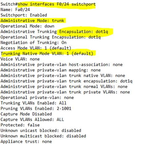 Switchport Trunk Encapsulation Dot1Q Invalid Input 2960