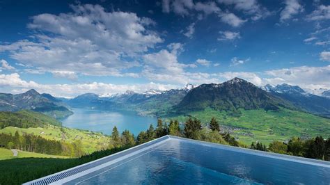Hot Tub in Hotel Villa Honegg, Lucerne, Switzerland Reizen, Zwembad