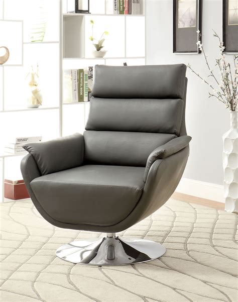 Creative Images International Swivel Accent Chair Black