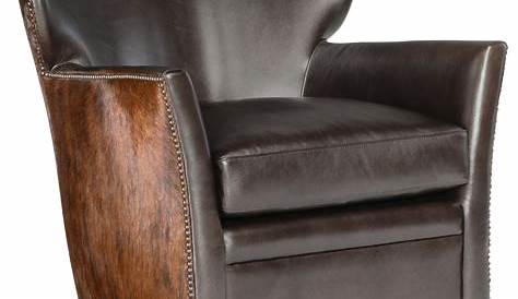 Swivel Club Chairs On Casters Leather Chair With Nailhead Trim Williams &