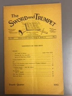 sword and trumpet magazine