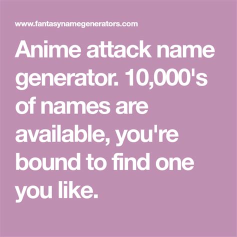sword attack name generator anime