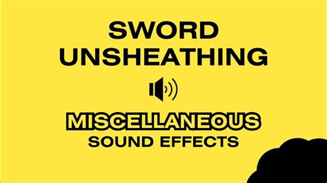 sword unsheathing sound effect