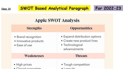 swot analytical paragraph class 10 examples