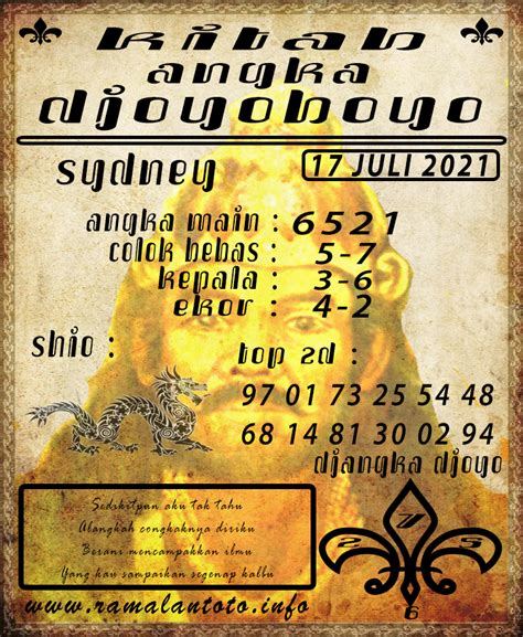 SINGAPORE MINGGU 14 MARET 2021 SYAIR TOGEL RAMALAN TOTO