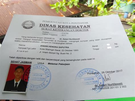 Syarat Membuat Surat Keterangan Kesehatan dan Cara Mengurusnya