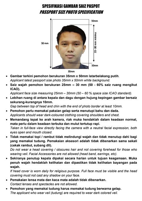 syarat gambar passport malaysia