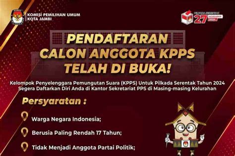 syarat pendaftaran kpps 2024