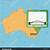 sydney harbour bridge on australia map